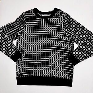 Women’s Charter Club scoop neck sweater with checkered print